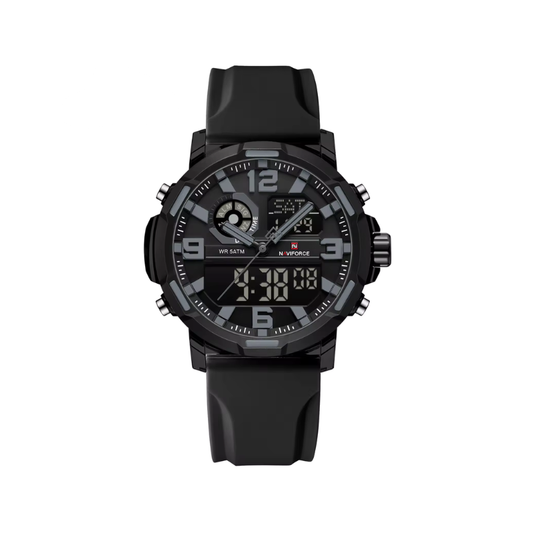 NAVIFORCE NF7130 Dual Display Men’s Sports Watch- Black
