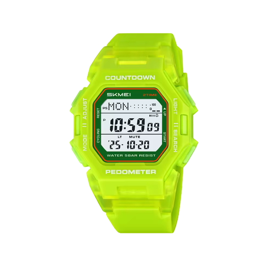 SKMEI 2596 Men's Waterproof Digital Sports Watch - Fluorescent Green