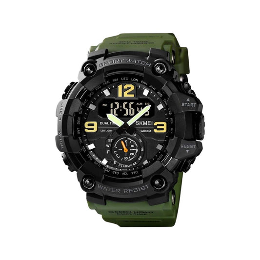 Skmei 1637 Men’s Sports Digital Watch - Green Black