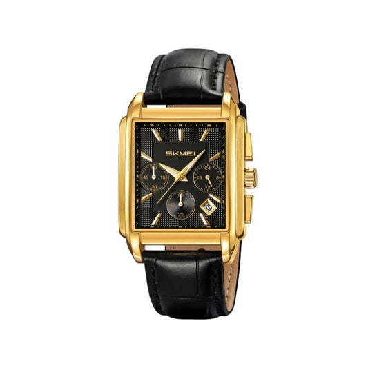 SKMEI 2339 Gold Black Luxury water Resistant stainless-steel Top-Quality Men’s watch