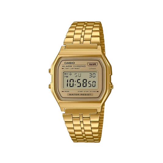 CASIOA158WETG-9ADF Vintage Digital Stainless-Steel Watch