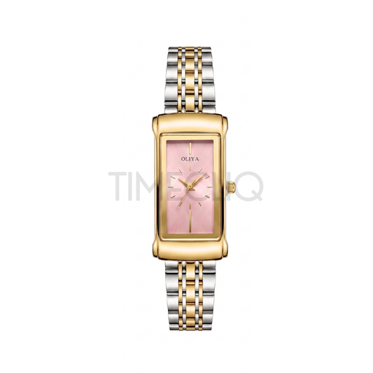 Oliya 55182 Ladies Two-Toned Watch Pink Dial