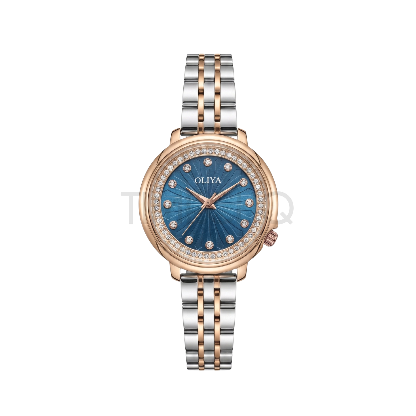 Oliya 889 Blue Dial Two-Tone Women’s Watch.