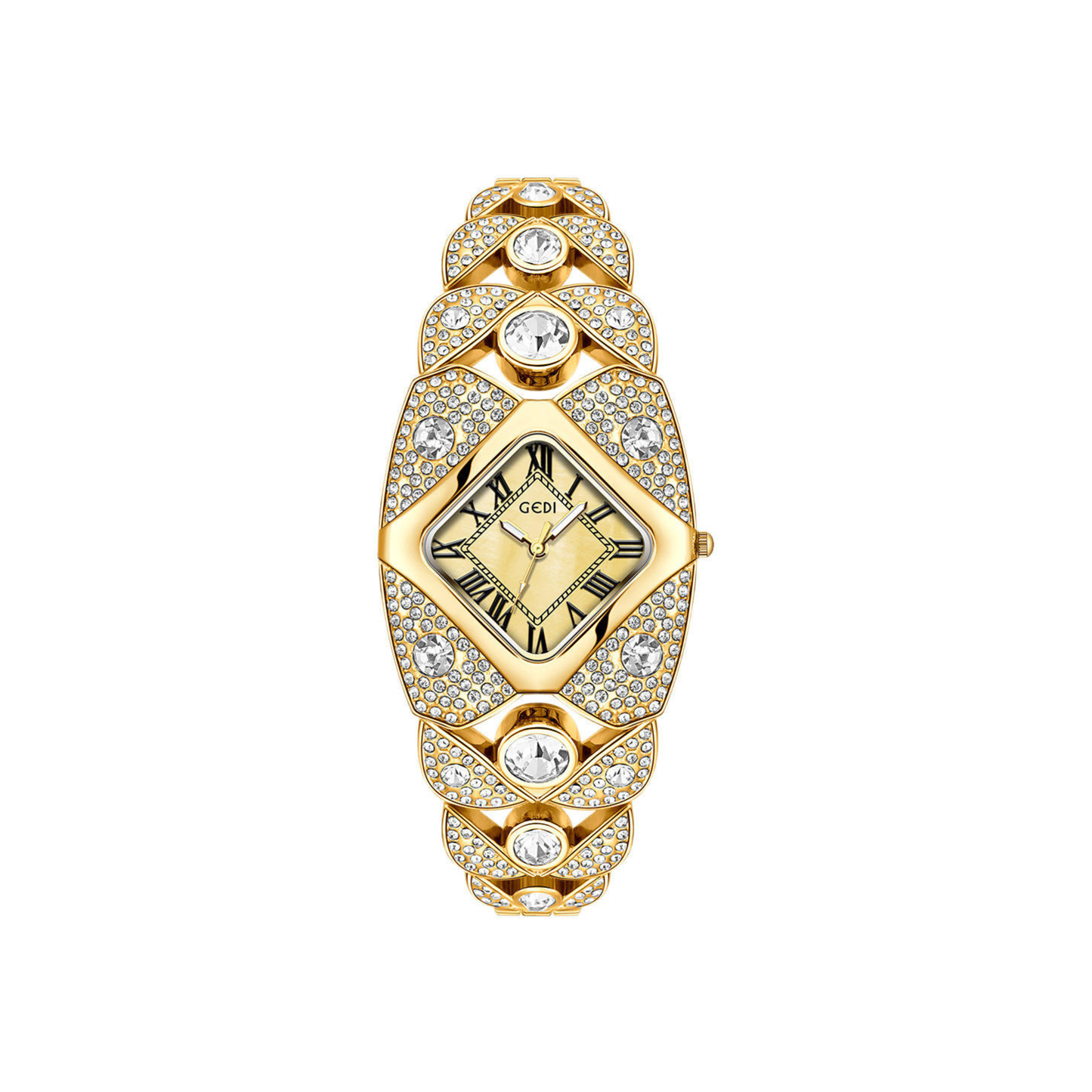 GEDI 52109 Light Luxury Full Diamond Bracelet Quartz Watch