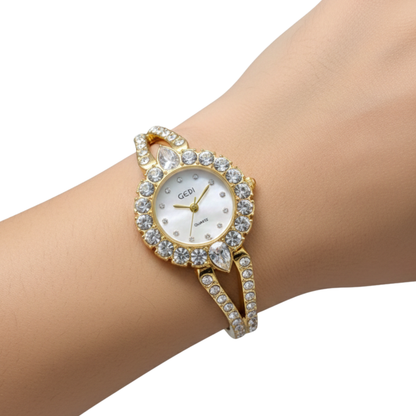 GEDI 52123 Light Luxury Full Diamond Bracelet Quartz Watch