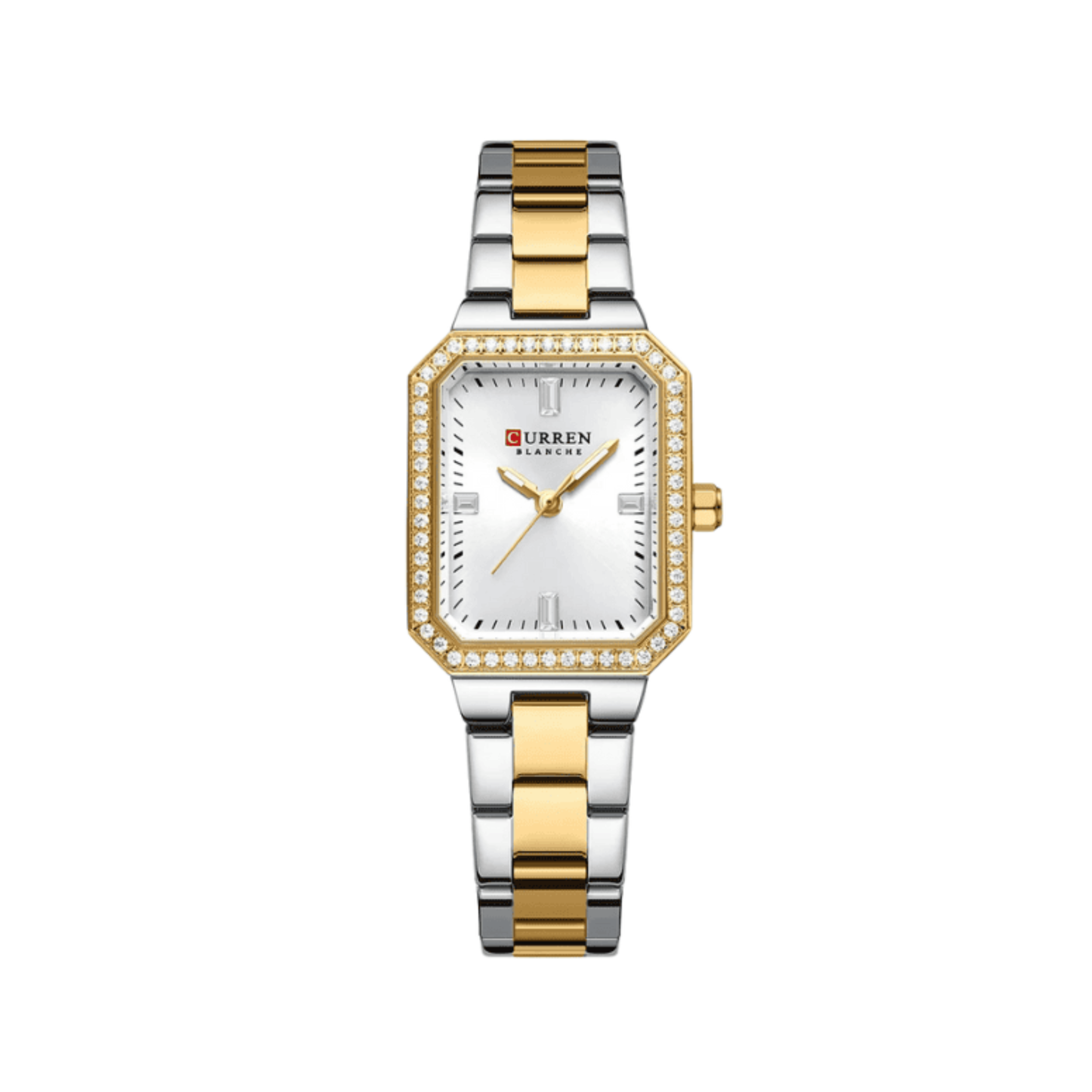 CURREN 9102 Casual Quartz Stainless Steel Ladies Watch-White