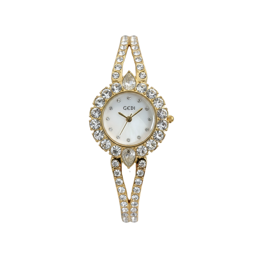 GEDI 52123 Light Luxury Full Diamond Bracelet Quartz Watch