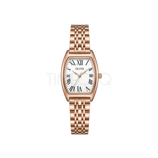 Oliya 6822 Rosegold Ladies Roman Dial Watch