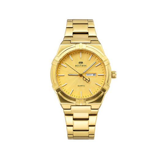Bestwin 130M Classic Luxury Quartz Men's Watch Gold