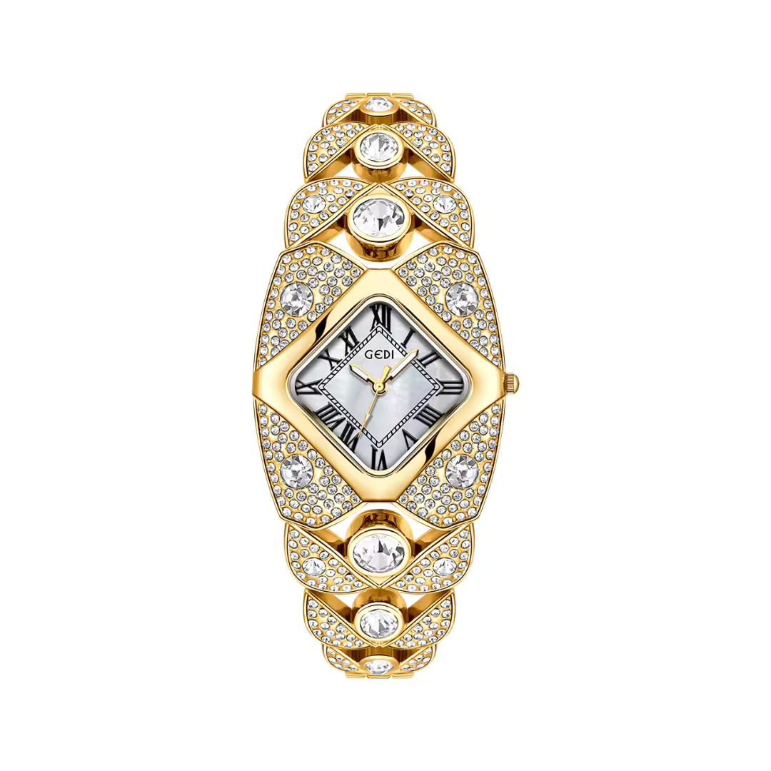 GEDI 52109 Light Luxury Full Diamond Bracelet Quartz Watch