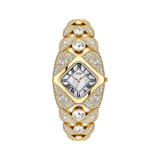 GEDI 52109 Light Luxury Full Diamond Bracelet Quartz Watch