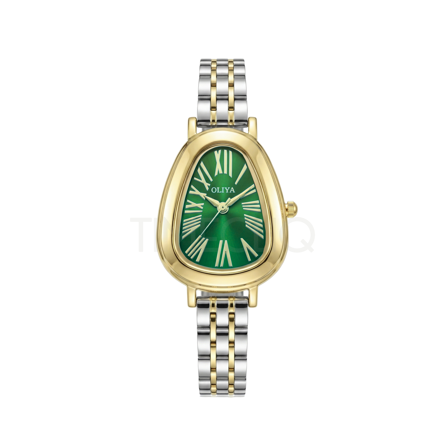 Oliya 2016 Women’s Retro Vintage Watch – Green Dial | Elegant Ladies Wristwatch